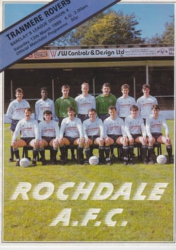 Rochdale v Tranmere Rovers Match Programme 1988-03-12